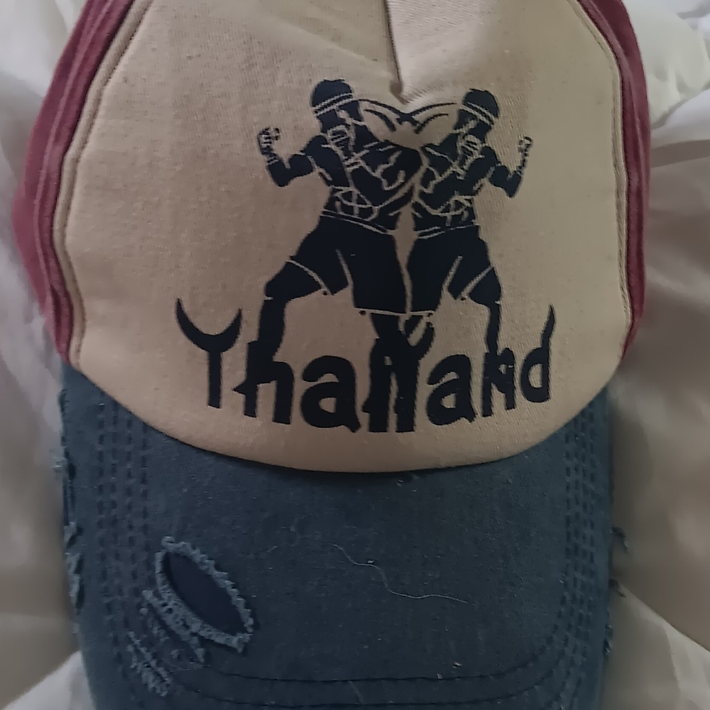 Muay Thai Graphic Cap - Red and Blue